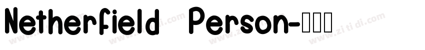 Netherfield   Person字体转换